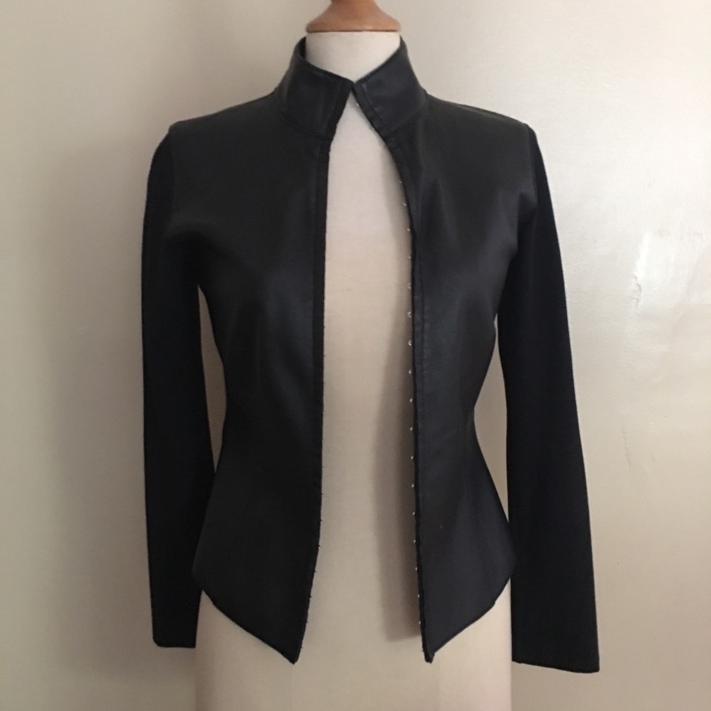 Bebe leather panel jacket LN